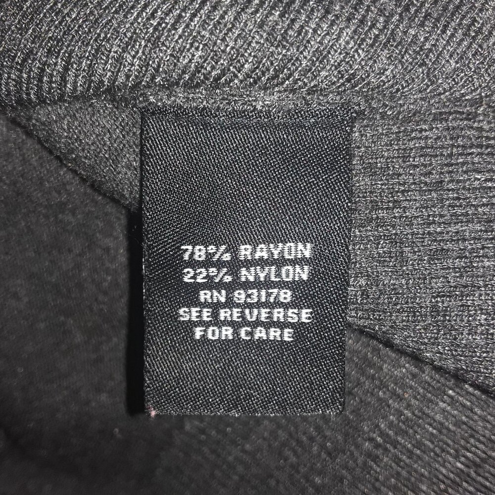 Ladies Premise Studio, LG beautiful dark gray button down 3/4 sleeves cardigan - Picture 6 of 6